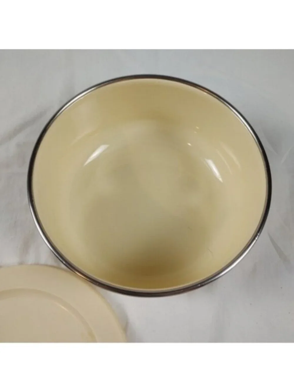Vintage Kobe JC Penney Floral Enamel Coated Bowls Set of 2